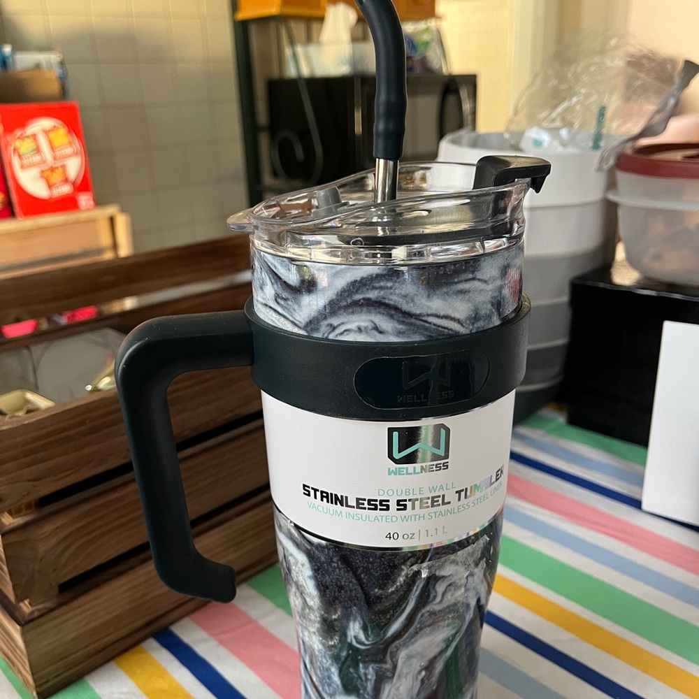 Wellness stainless steel tumbler